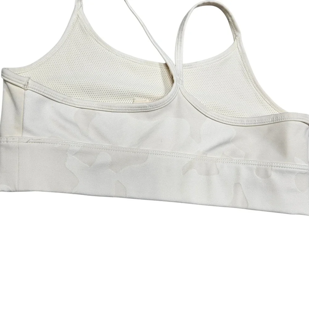 Nike Sports Bra Kids Large White Camo Dri-FIT Mesh Lined Athletic Activewear‎
